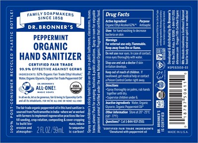 Front Label (Peppermint Label)